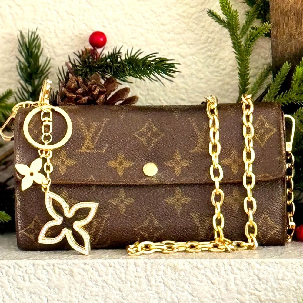 Louis Vuitton Monogram Portefeiulle Sarah Long Bifold Wallet/converted